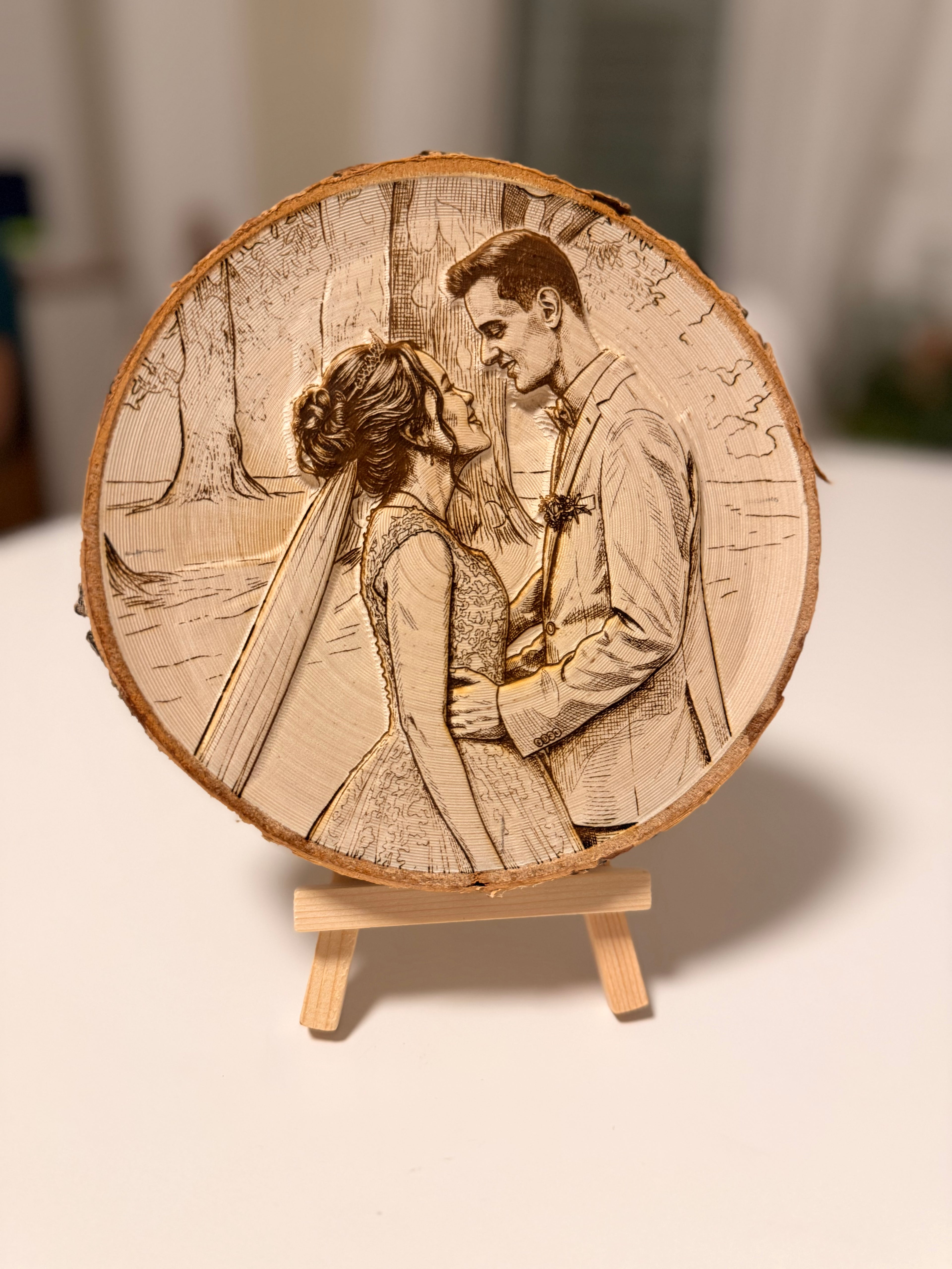 Photo 3D CNC + Laser Engraving Personalized